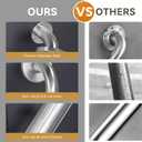 AmazerBath Grab Bars for Bathtubs and Showers Anti Slip, Shower Grab Bars for Seniors Stainless Steel, Handicap Grab Bars, Bath & Shower Grab Bars, Thickened Bar Holds 500LBS, 20" L x 1.25" D
