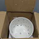 Orchid Pots with Holes, 7 Inch Orchid Pots with Drainage Holes and Tray, Indoor or Outdoor Ceramic Flower Pot for Orchid Care, Promoting Air Circulation - White