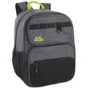 Summit Ridge Travel Backpack for Men and Women, Spacious Work Daypack with Water Bottle Pockets (Gray)