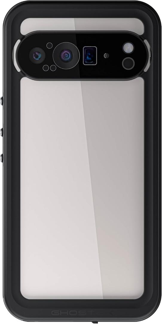 Nautical Slim Waterproof Case for Google Pixel 9 Pro XL - Built-in Screen & Camera Lens Protector, Compatible with Wireless Charging (6.8 Inch, Clear)