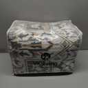 VK VKLIVING Machine Washable Rug 5'x7' Vintage Design Washable Area Rugs with Non Slip Rugs for Living Room Bedroom Traditional Woven Rug Carprt Stain Resistant, Dining Office Boho Rug, Brown&Black