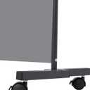 Room Divider Portable 22'' Partition Room Dividers and Folding Privacy Screens Single Panel Wall Divider for Room Separation, Freestanding Fabric Room Divider Panel with Wheel for Home Office Hospital