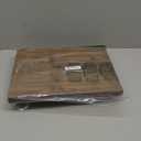 Besti Rustic Vintage Food Serving Trays (Set of 2) | Nesting Wooden Board with Metal Handles | Stylish Farmhouse Decor Serving Platters | Large: 15 x2 x11 - Small: 13 x2 x9 inches (Rustic Burnt)