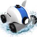 (2023 Model) Rock&Rocker Cordless Robotic Pool CleanerPool Vacuum with Dual-Drive Motors, Up to 90 Mins Runtime, Powerful Suction, Cleaning for Above or Inground Pools up to 861 Sq Ft, Blue