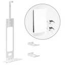 Upgraded Adjustable Console Holder Wall Mount for PS5: Black Gaming Stand for PlayStation 5/PS5 Slim/Pro Digital Disc Edition With 2 Controller Kits White