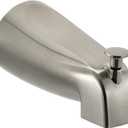 Slip Fit Tub Spout with Pull-Up Diverter for 1/2 inch Copper Tube, Brushed Nickel