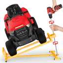 1200LBS Heavy-Duty Lawn Tractor Lift & Riding Mower Lift Jack, 3 Mins Quick Setup, Steel Frame Lawn Mowers & Lawn Mower Lift with Rotating Sleeve & Manual and Power Tool Handle