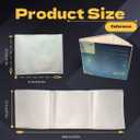 4 x Large Plastic Clear Cover 4 Pack Mahjong Card Sleeve, Clear Durable PVC Protector for 2025 Mahjong Card, Fits Large Size Mahjong Card Holder, Transparent Mahjong Accessories