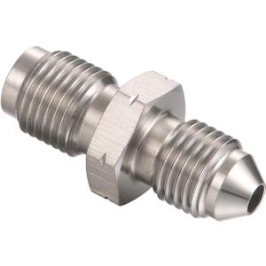 3AN Male to M10x1.0 Metric Inverted Flare Stainless Steel Brake Master Cylinder Adapter Fitting