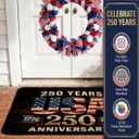 Patriotic American Door Mat - 250th Anniversary Vintage USA Design(24x36 Inch)