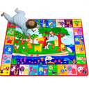 teytoy Baby Cotton Play Mat, Crawling Mat for Floor Mat Large Super Soft, Extra Thick (0.6cm), Plush Surface Foldable Non-Slip Non-Toxic