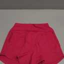 Soothfeel High Waisted Athletic Running Shorts for Women 3.5" Tummy Control Comfy Workout Gym Hiking Shorts with Pockets (Medium, Red)