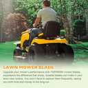 HQPASFY 742P05094 High Lift Blades Compatible with Cub Cadet Enduro XT1-LT50 Ultima ZT1-50 ZT2-50 with 50'' Deck, 490-110-C193 Lawn Mower Blades Replace for Troy Bilt/Craftsman CMXGZAM110193, 3 Pack