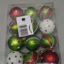 12 Pcs Christmas Ball Ornaments for Tree, 2.4 Inch Glittering Hanging Bulbs Pendants for Christmas Tree Decorations Red and Green