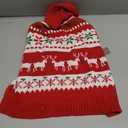 KYEESE Dog Christmas Sweater, Warm Turtleneck Dog Sweater for Medium Dogs Boy Girl with Snowflake Reindeer Pattern, Cozy Winter Doggie Knitwear with Leash Hole, Soft Pet Clothes, XX-Large (2XL (35-60lbs))