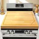 4 In 1 Noodle Board Stove Cover Lightweight Cutting Board Wood Stove Top Covers for Electric Stove, Glass Gas Stove Cover for Gas Burners - 30" x 22"