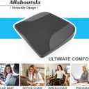 Allaboutsla Car Seat Cushion, Car Seat Cushions for Driving with Comfort Memory Foam - Sciatica & Back Pain Relief, Suitable for Car, Truck, Office Chair (Black)
