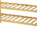 Kitsure Bamboo Wooden Shoe Rack for Closet - Stackable Shoe Organizer with Modular Structure, Space-Saving Shoe Shelf for Entryway, Living Room, Bedroom, 26.8" Wide - 2 Tiers, Natural (Nature)
