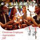 Landical 12 Sets Christmas Coworker Gift Xmas Tree Ornament Key Bottle Opener Coworkers Are Like Xmas Light Employee Appreciation Gift Thank You Card for Staff Office Team Colleague Holiday Decoration