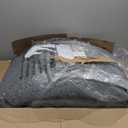 Amearea Large Modern Area Rugs for Bedroom Living Room, 8x10 Feet Black Thickened Memory Foam Rug, Fluffy Indoor Washable Rugs Non Slip Minimalist Carpet for Boys Girls Dorm Nursery Room Decor