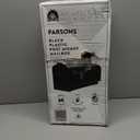 Architectural Mailboxes Parsons Rust-Proof Plastic Post Mounted Mail Box for Outside, Black, Medium Curbside Mailbox, USPS Approved for Residential Delivery