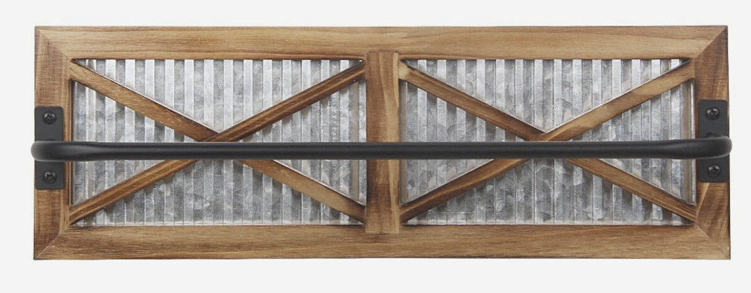 Autumn Farmhouse Rustic Towel Rack Holder Solid Wood Towel Holder