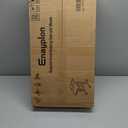 Small Standing Desk with Wheels, Mobile Stand Up Desk, Portable Standing Table on Wheels for Walking Pad, Rolling Computer Desk Adjustable Height, Tall Table (Brown)