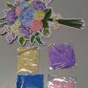 Poke Art Flower Bouquet, Mess-Free Arts and Crafts for Adults, Teen Craft Kits, Mother's Day Flowers, Gifts for Mother, Women and Men (Hydrangea)