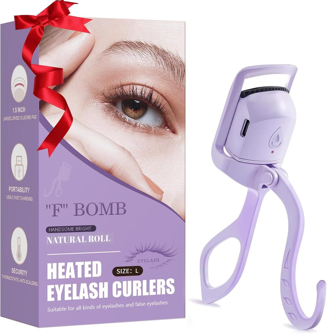 Safe Anti-Burn Lash Curler Elevate Your Beauty with Stunning Lashes (Purple, L)