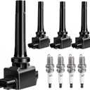 Ignition Coil Pack Spark Plugs Kit fit for Mazda CX-5 CX5 CX-3, Mazda 3, 6, MX-5 Miata (L4 2.0L 2.5L), 2012 2013 2014 2015 2016 2017 2018 2019 2020 2021 2022, UF656 Set of 6