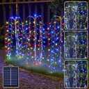 Outdoor Solar Garden Lights, 300 LED Multicolor Fairy Lights, Waterproof Outdoor Decoration, 23.6 Inch Willow Tree Lights for Garden, Patio, Path, Party, Christmas. (Muiticolor)