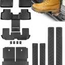 Floor Mats & Cargo Liner for Volkswagen VW Atlas 2018-2026 (6 Seat), TPE 11Pcs Car Mats for 2018-2026 Volkswagen Atlas All Weather Floor Mats Trunk Mat Backrest Mat Door Sill Protector