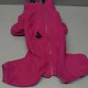 ROZKITCH Dog Thermals Winter Coat Soft Fleece Pullover Pajamas, Pet Windproof Warm Cold Weather Jacket Vest with Luminous Zipper, Jumpsuit Apparel Outfit Clothes for Small Dog Shark 2XS (2XS(Back Length:11"))