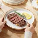 Yachi Plates and Bowls Sets, 12 Pieces Modern Style Porcelain Dinnerware Set for 4 Kitchen Dinner Set Ceramic Lightweight Dishware Dishes Set Microwave and Dishwasher Safe,White Reactive Series