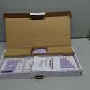 Wireless Keyboard and Mouse Combo, Full-Size Silent Ergonomic Keyboard and Optical Mouse, Long Battery Life, 2.4G Lag-Free Mice Keyboard for Computer, Mac, Laptop, PC, Windows(Purple)