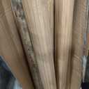 Juexica 4 Pcs Natural Bamboo Wall Panel for Interior Wall 48''x96'' Bamboo Covering Renewable Pole Wainscoting Room Divider Wrap Decor for Bedroom Living Room Kitchen Island Office (Light Carbonized)
