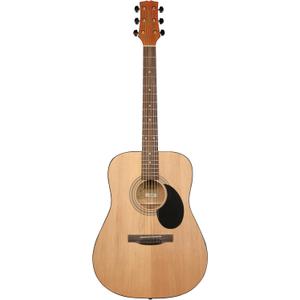 Jasmine S35 Dreadnought Acoustic Guitar Strings 6, Rosewood Fingerboard, Advanced X Bracing Full-Size Guitar for Beginners & Others Natural Finish, Right