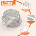 3 Tier 5 Piece Expander Rack Kit for Big Green Egg Large