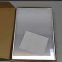 8X10 Sliver Picture Frames Acrylic Sign Holder Double-Sided Acrylic Frame for Menu Holder Wedding Table Number Holder Photo Frames with Removable Dot Stickers -3 Pack