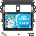2G+64G Car Radio for Toyota Corolla 2009-2013, Android Car Stereo Wireless Carplay, Rimoody 9 inch Touch Screen for Corolla Android Auto Bluetooth GPS WiFi FM Mirror Link RCA + Backup Camera