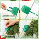 12 Pcs Christmas Railing Protection Garland Ties for Banister Holiday Silicone Garland Ties with Padding Prevents Scratches Wreath Hanging Fasteners for Staircase Seasonal Decor (Green)