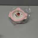 MR. CHOU Suction Baby Bowls with Leakproof Tempered Glass Lids for Babies & Toddlers, Ceramic First Stage Infant Feeding Supplies with Handles, 100% Food Grade Snack Cotainer for Kids, Pink