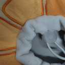 ANWA Adjustable Cat Cone Collar Soft, Cute Cat Donut Collar After Surgery, Kitten Recovery Cones to Stop Licking (Small, Orange)