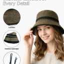 Zylioo XXL XL L Bucket Hat for Big Heads,Faux Linen Summer Cool Sun Hats,Giant Lightweight Travel Hats with Chin Strap (Beige)