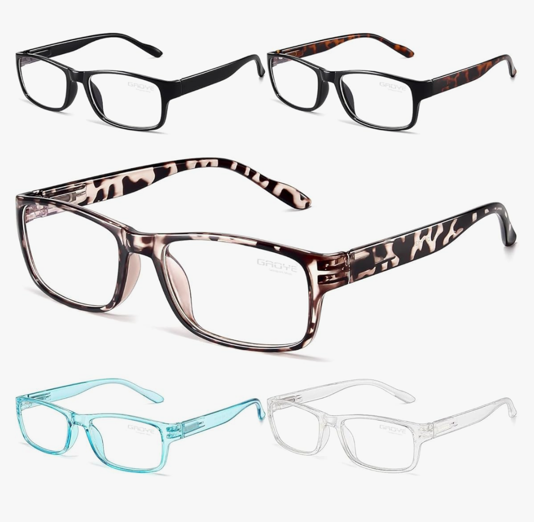 Gaoye Reading Glasses Men/Women, Eyeglasses, Blue Light Readers for Men/Women, Computer Eye Glasses, Cheaters +1.5