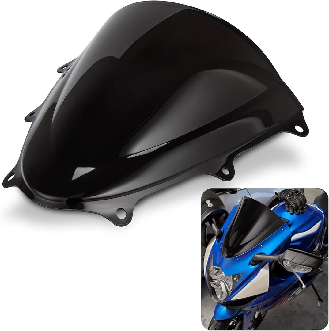 Double Bubble Windshield for Suzuki GSXR600 GSXR750 K11 2011-2023 Black