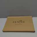 Senjie 24Pcs Christmas Velvet Bows for Tree, Vintage Ribbon Bows Ornaments for Garland Wreath Gift Wrapping Treat Bag Bakery Candy Bags DIY Crafts Holiday Decor (Khaki, 5" x 7", Width of 1")