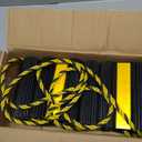 Wheel Chocks for RV Trailer Camper Truck Car, [2pair/4pack with Rope] Versatile Rubber Chocks Block Stopper for Tire with Reflective Strips, Utility Boat Travel Trailer Camper RV Accessories Must