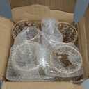 Elegant Crystal Column Vase/Candle Holder for Table Centerpiece, Cylinder Flower Display for Weddings & Home Decor (4, Silver)