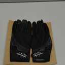 HANDLANDY Baseball Batting Gloves for Adult Youth, Grip Breathable Softball Batting Gloves Fit Men Kids Boys Girls (Dark Black-Adult)